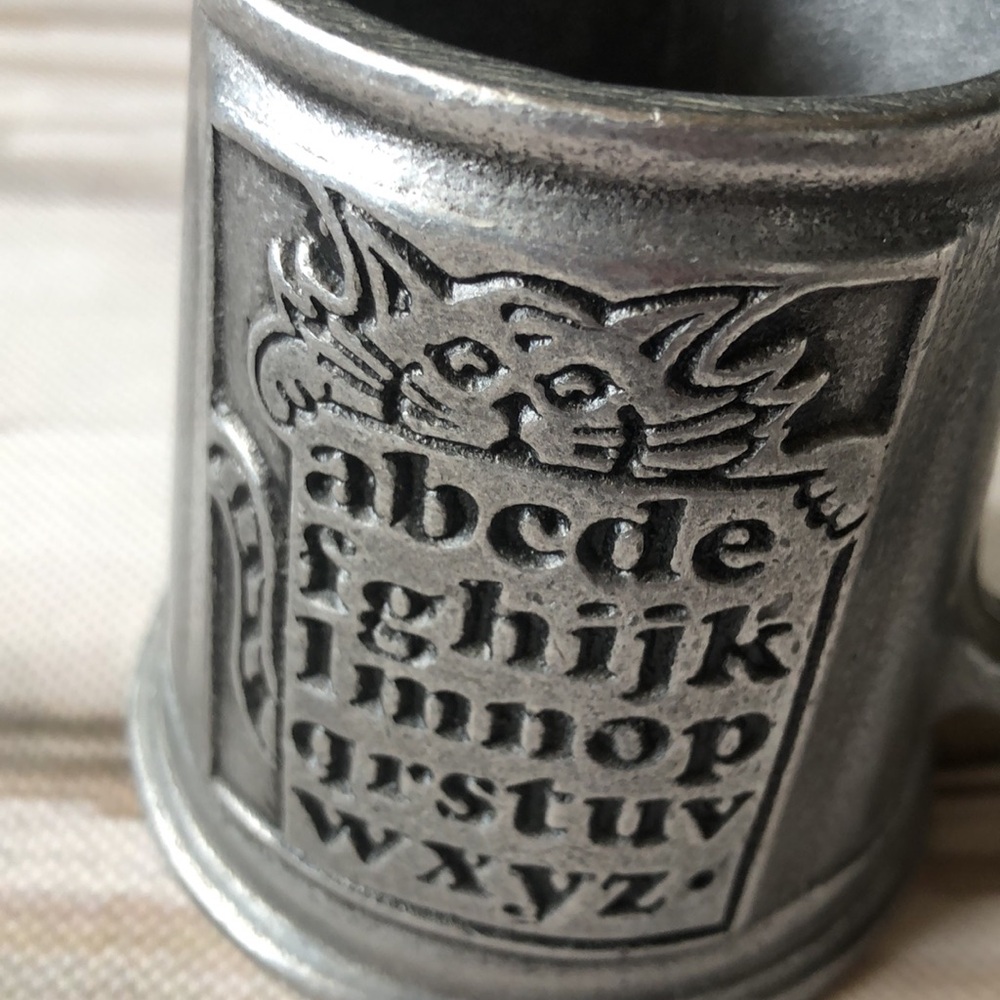 Wilton Armetale “Give Us This Day Our Daily Bread” serving dish and Child’s Mug - Picture 5 of 7